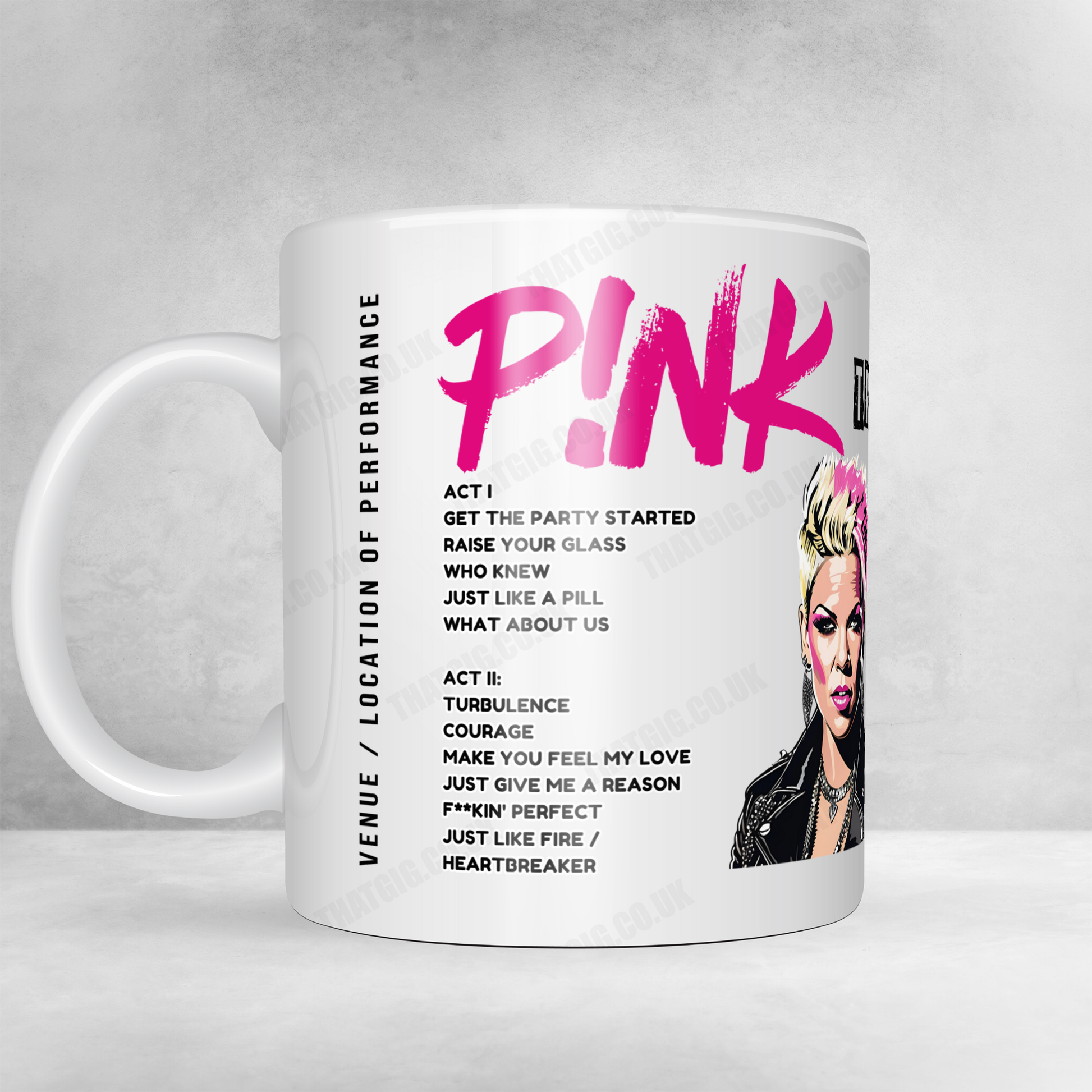 P!nk Setlist Poster - Rogers Arena, Vancouver - September 7th, 2024