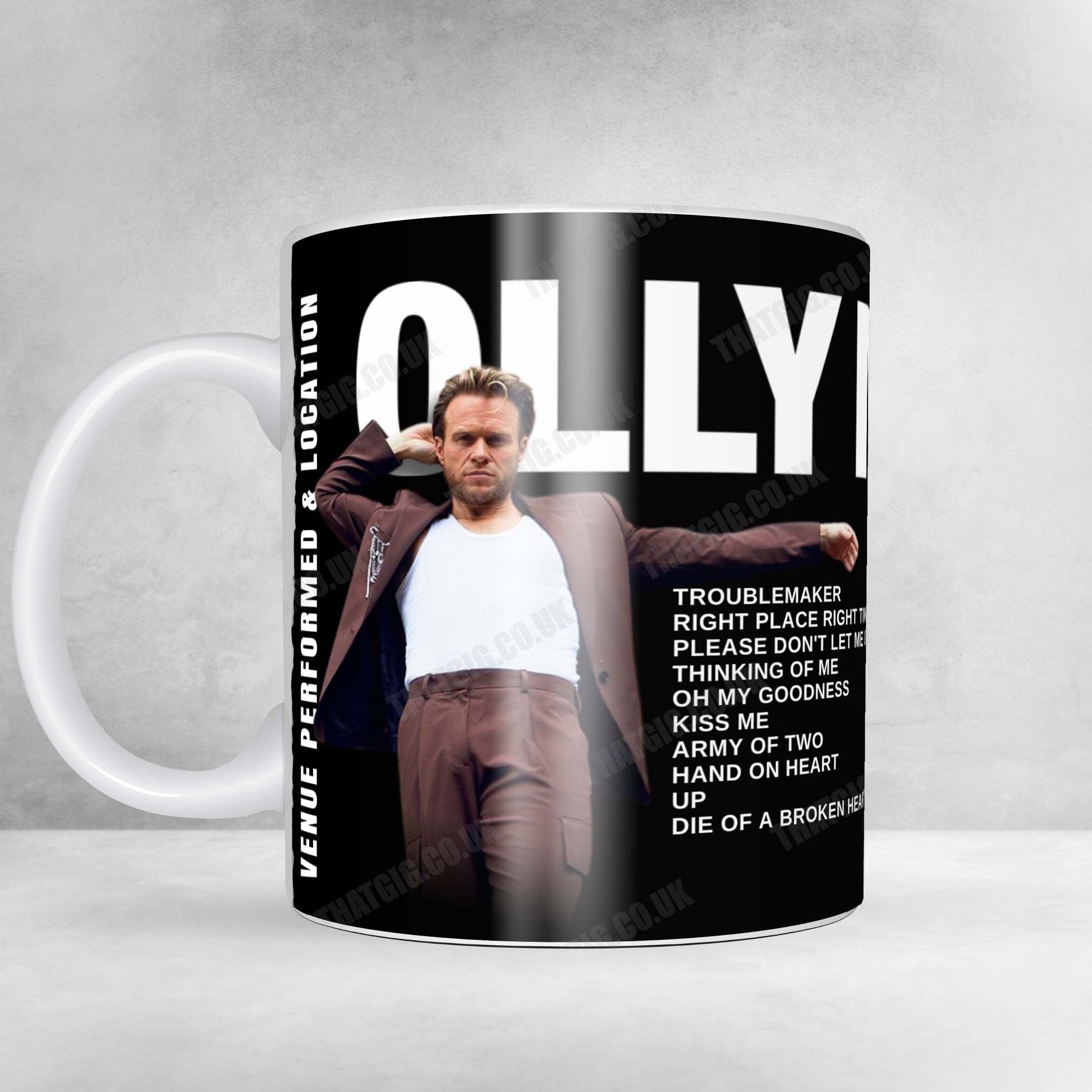 Olly Murs Setlist Mug - P&J Live, Aberdeen - May 3rd, 2025