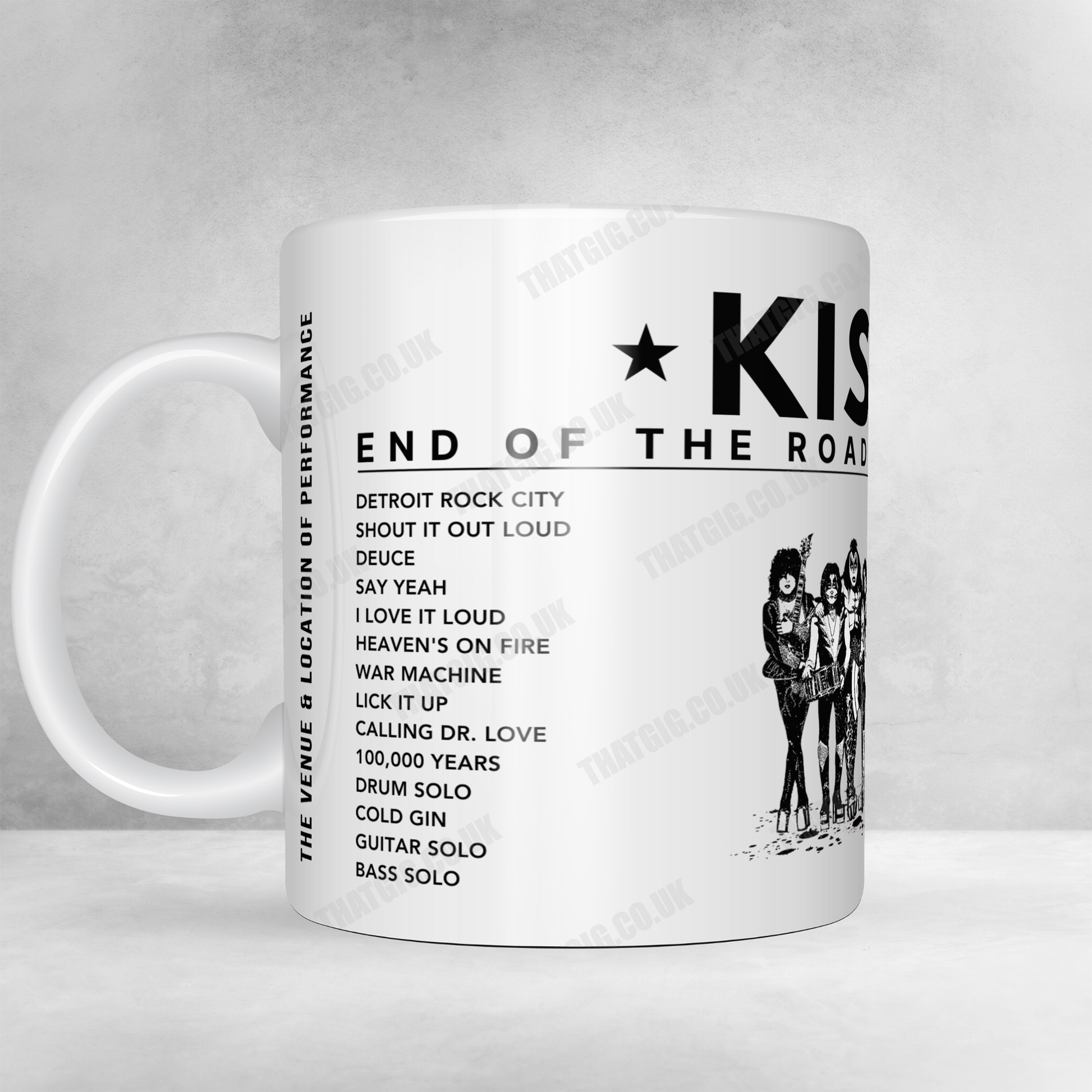 KISS Setlist Mug - Madison Square Garden, New York, December 2nd 2023