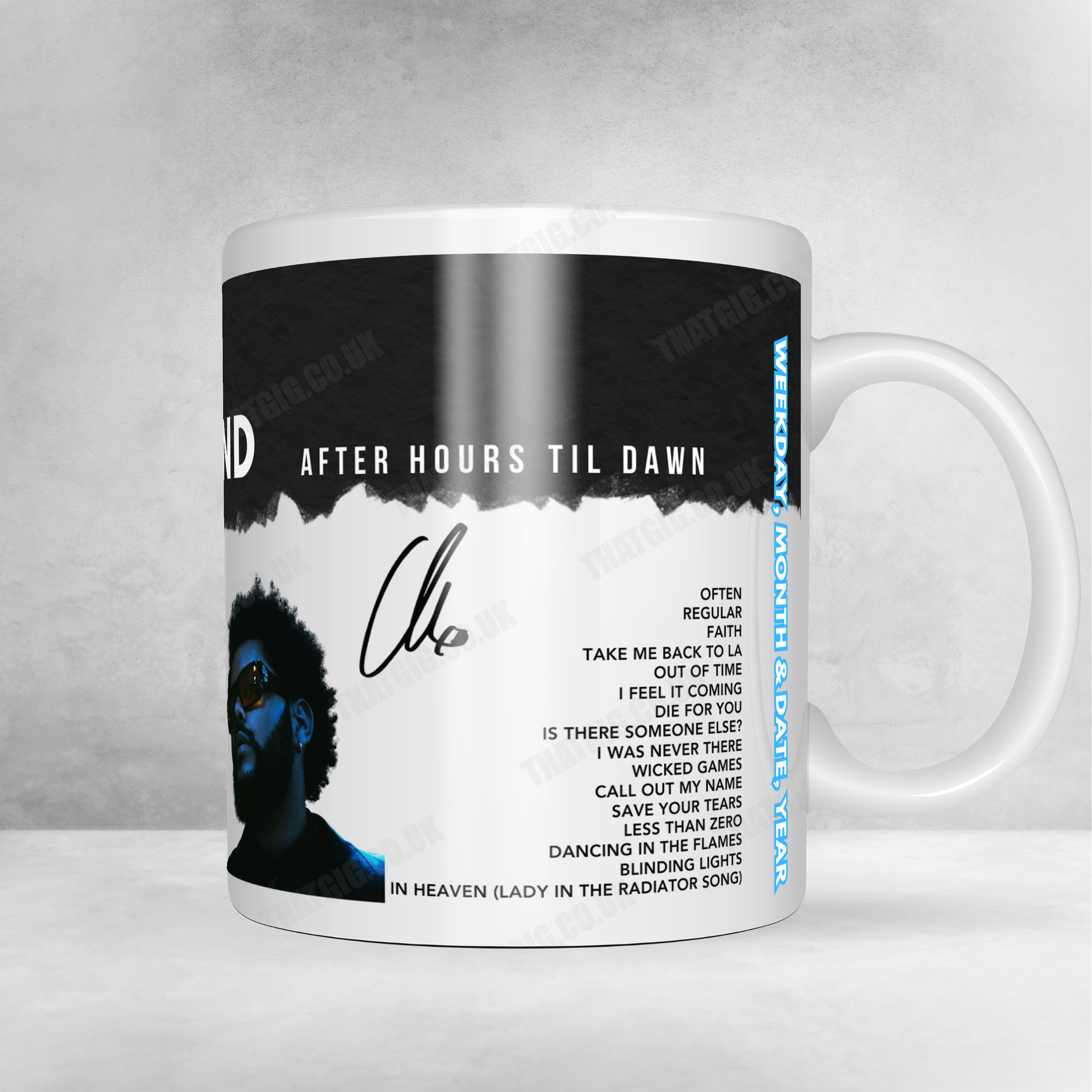 The Weeknd Setlist Mug - Accor Stadium, Sydney, Australia - October 22nd, 2024