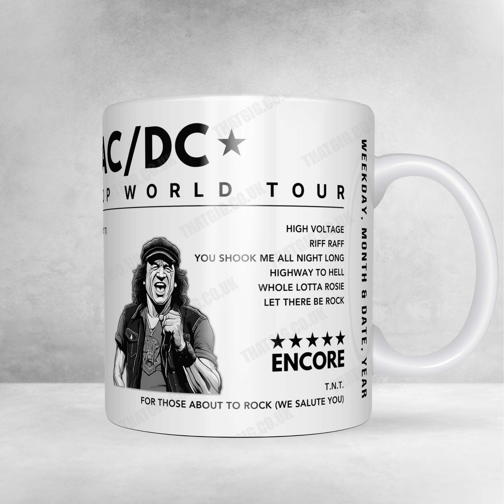 AC/DC Setlist Mug - Circus Krone, Munich - June 17th, 2003