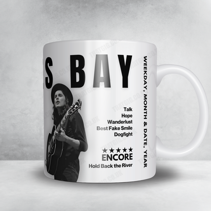 James Bay Setlist Mug - hmv, Manchester - July 8th, 2022