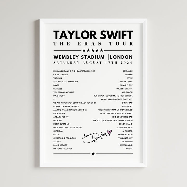Custom Concert Setlist Posters & Music Merch | That Gig