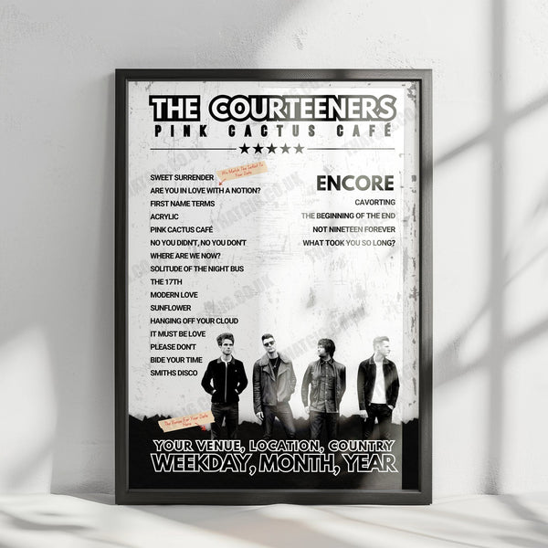 Courteeners Setlist Poster - St George's Hall - November 16th, 2021