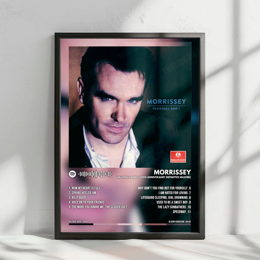 Morrissey "Vauxhall and I" Album Cover Poster - with Complete Tracklist