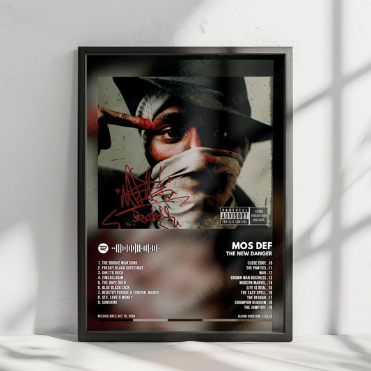 Mos Def "The New Danger" Album Cover Poster - with Complete Tracklist