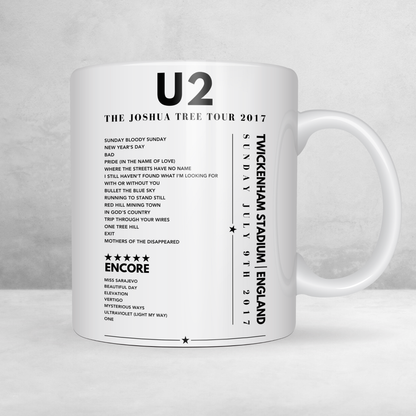 U2 setlist Poster - Twickenham Stadium, England on July 9th 2017