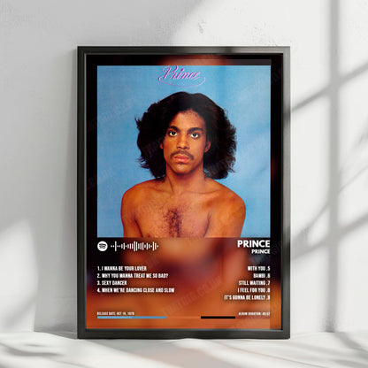 Prince "Prince" Album Cover Poster - with Complete Tracklist