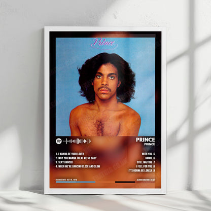 Prince "Prince" Album Cover Poster - with Complete Tracklist