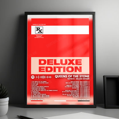 Queens of the Stone Age "Rated R" Album Cover Poster - with Complete Tracklist