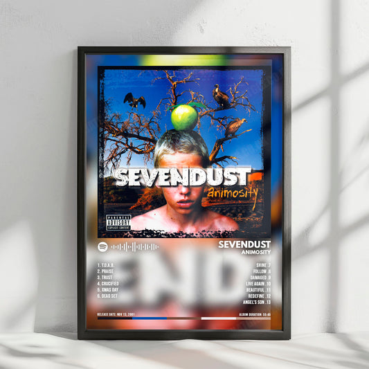Sevendust "Animosity " Album Cover Poster - with Complete Tracklist