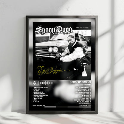 Snoop Dogg "Ego Trippin'" Album Cover Poster - with Complete Tracklist