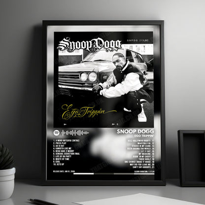 Snoop Dogg "Ego Trippin'" Album Cover Poster - with Complete Tracklist