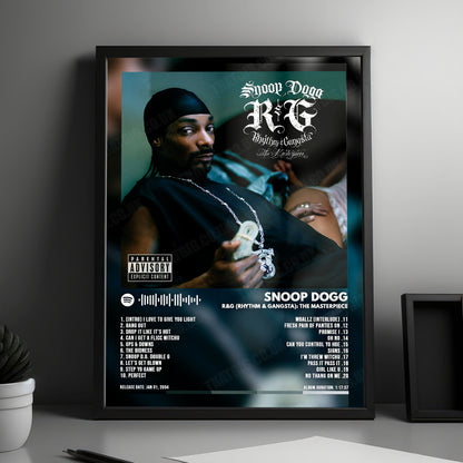 Snoop Dogg "R&G (Rhythm & Gangsta): The Masterpiece" Album Cover Poster - with Complete Tracklist
