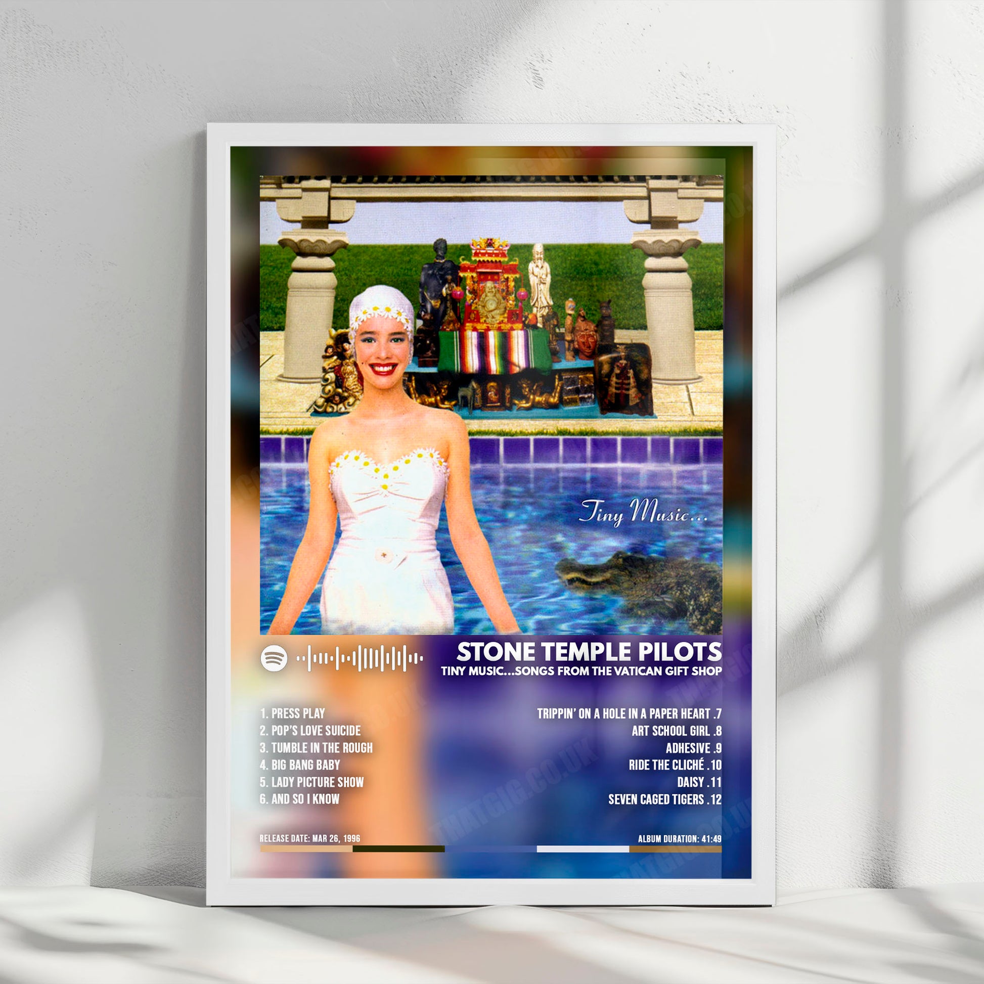 Stone Temple Pilots "Tiny Music... Songs from the Vatican Gift Shop" Album Cover Poster - with Complete Tracklist