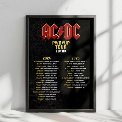 AC/DC Power Up Tour Poster - UK & Europe - 2024-2025