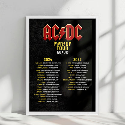 AC/DC Power Up Tour Poster - UK & Europe - 2024-2025