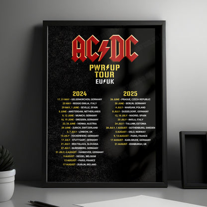 AC/DC Power Up Tour Poster - UK & Europe - 2024-2025