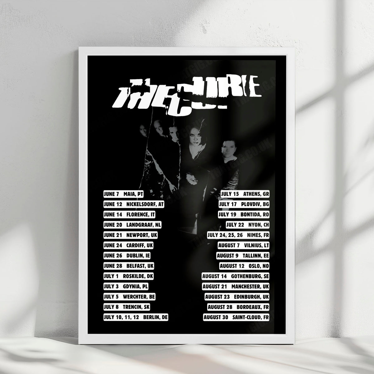 The Cure Festival Summer Tour Poster - 2026