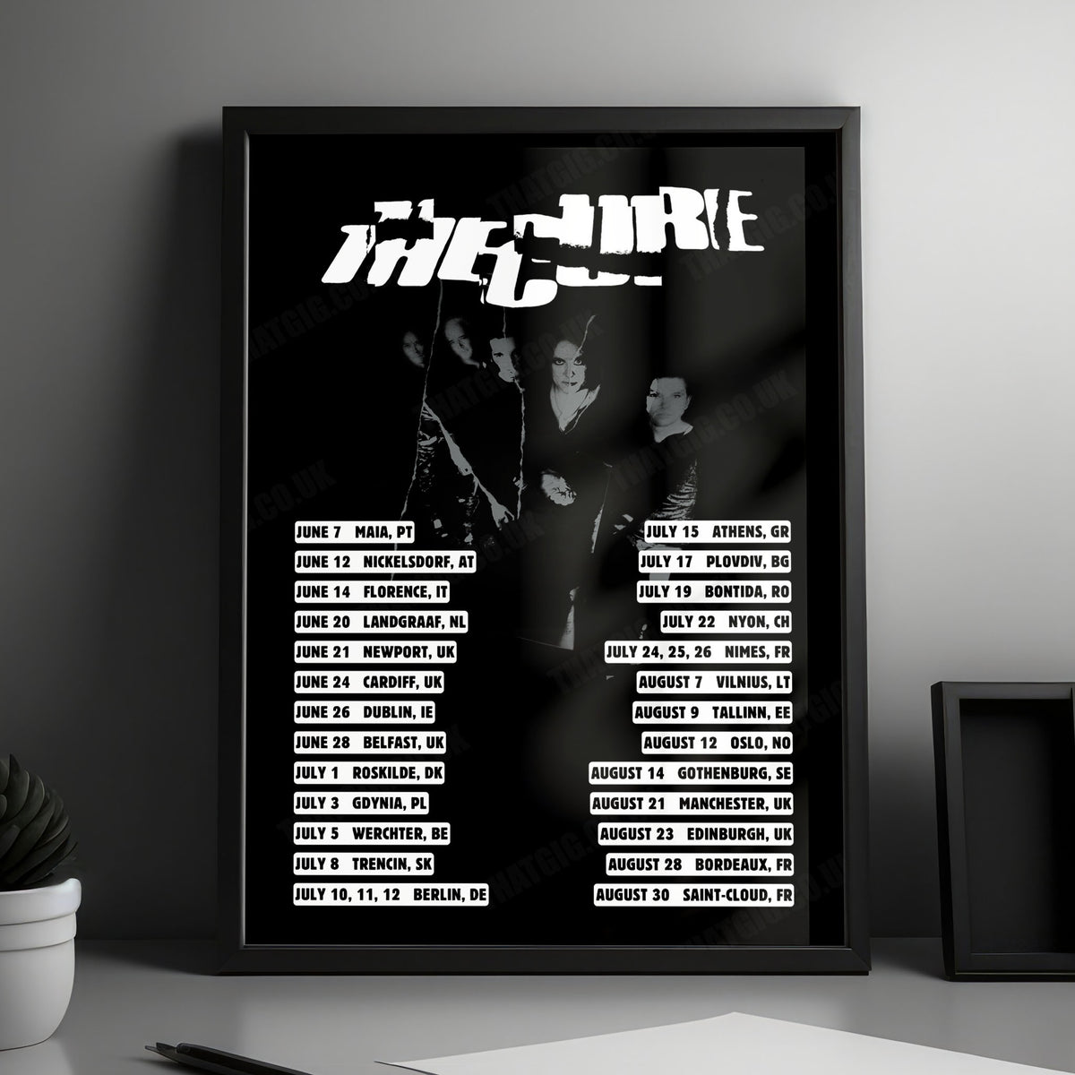The Cure Festival Summer Tour Poster - 2026