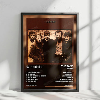 The Band "The Band" Album Cover Poster - with Complete Tracklist