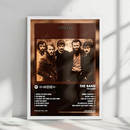 The Band "The Band" Album Cover Poster - with Complete Tracklist