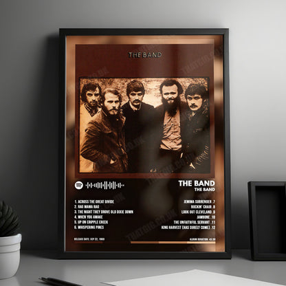 The Band "The Band" Album Cover Poster - with Complete Tracklist