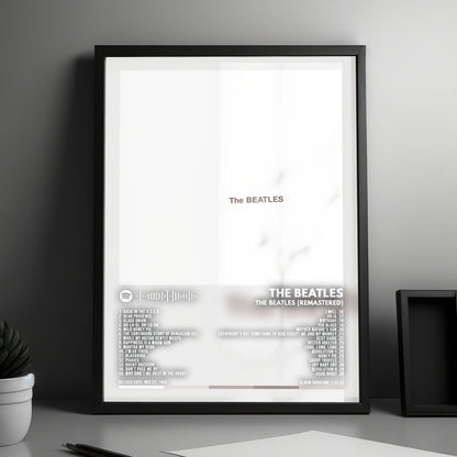 The Beatles "The White Album" Album Cover Poster - with Complete Tracklist