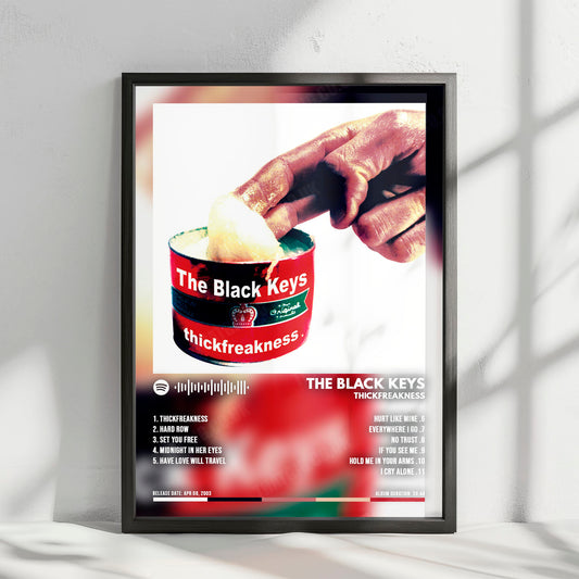 The Black Keys "Thickfreakness" Album Cover Poster - with Complete Tracklist