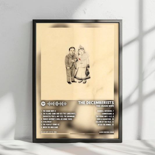 The Decemberists "The Crane Wife" Album Cover Poster - with Complete Tracklist