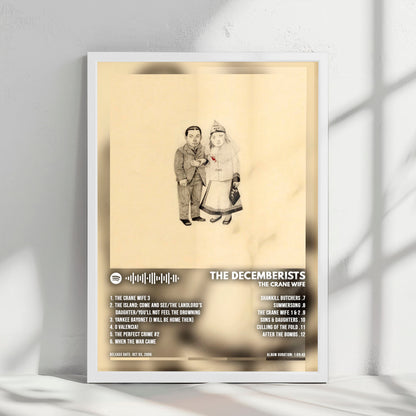 The Decemberists "The Crane Wife" Album Cover Poster - with Complete Tracklist