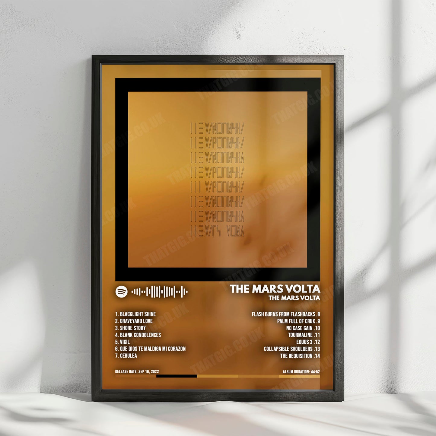 The Mars Volta "The Mars Volta" Album Cover Poster - with Complete Tracklist