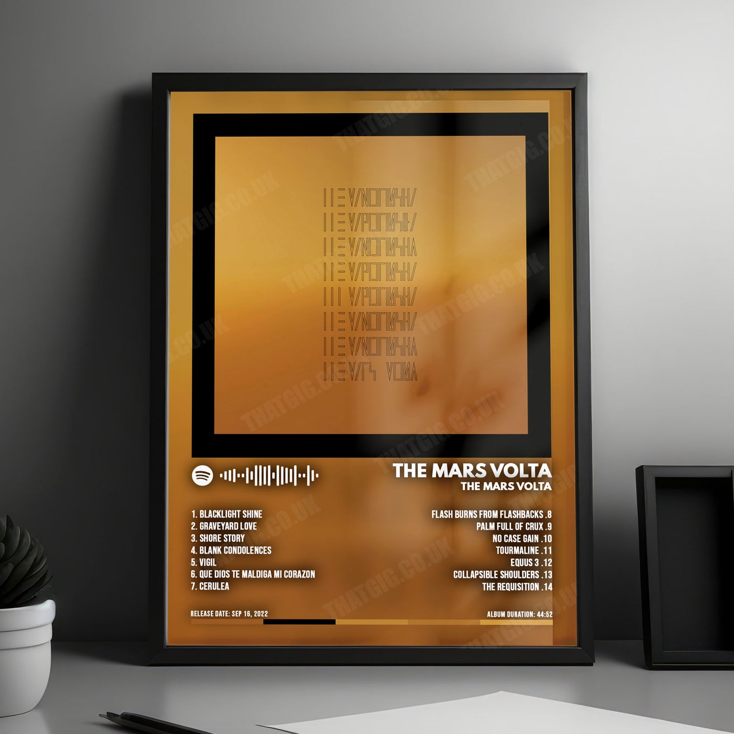 The Mars Volta "The Mars Volta" Album Cover Poster - with Complete Tracklist