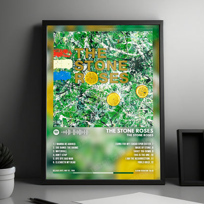 The Stone Roses "The Stone Roses" Album Cover Poster - with Complete Tracklist