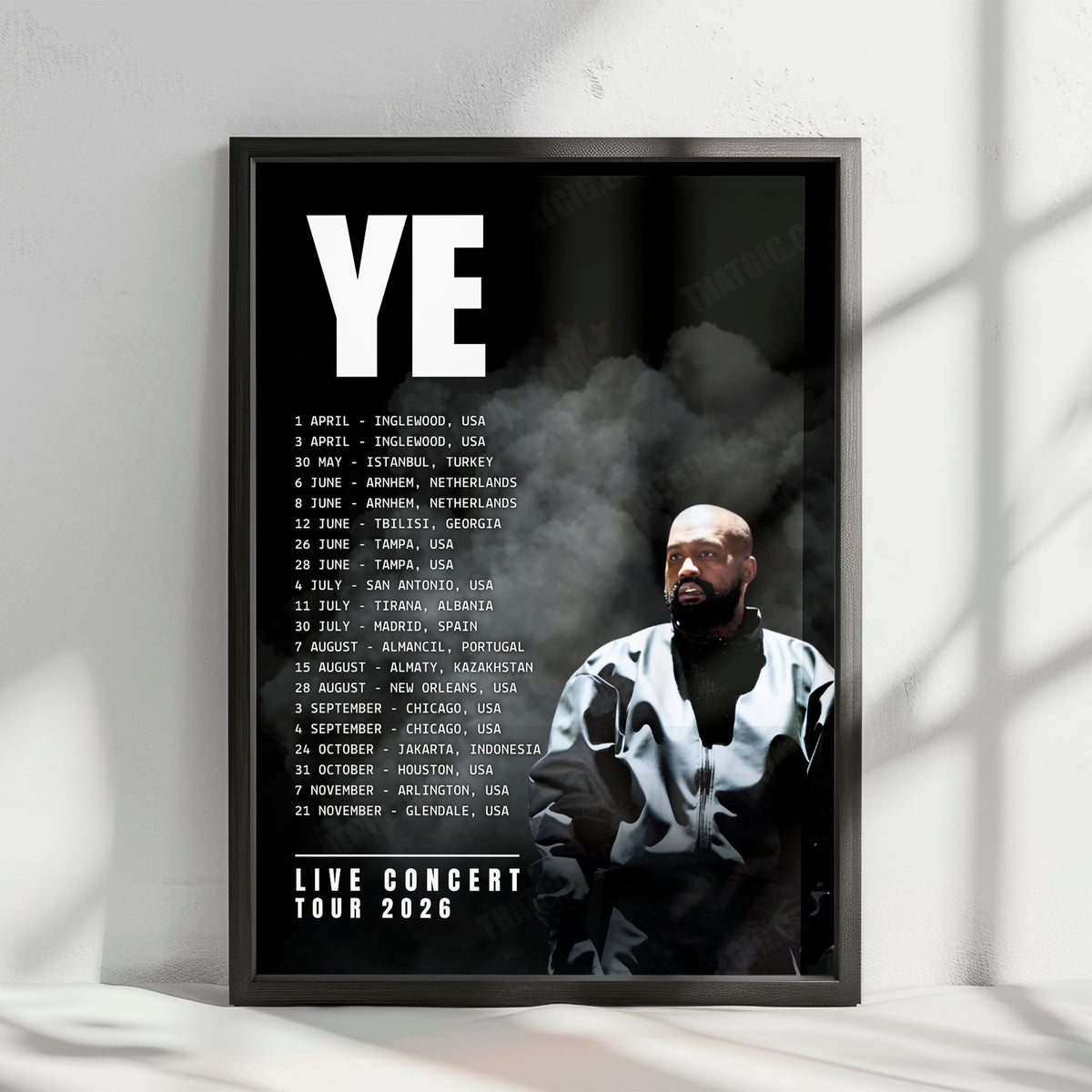 Ye Live Concert Tour Poster - 2026