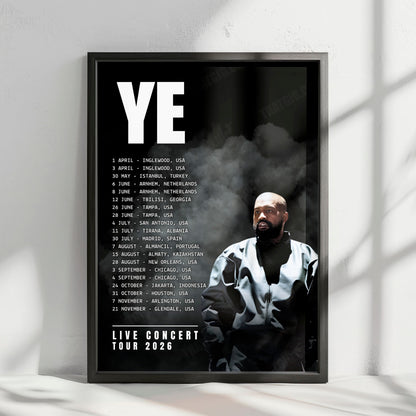 Ye Live Concert Tour Poster - 2026