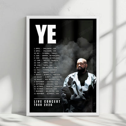 Ye Live Concert Tour Poster - 2026