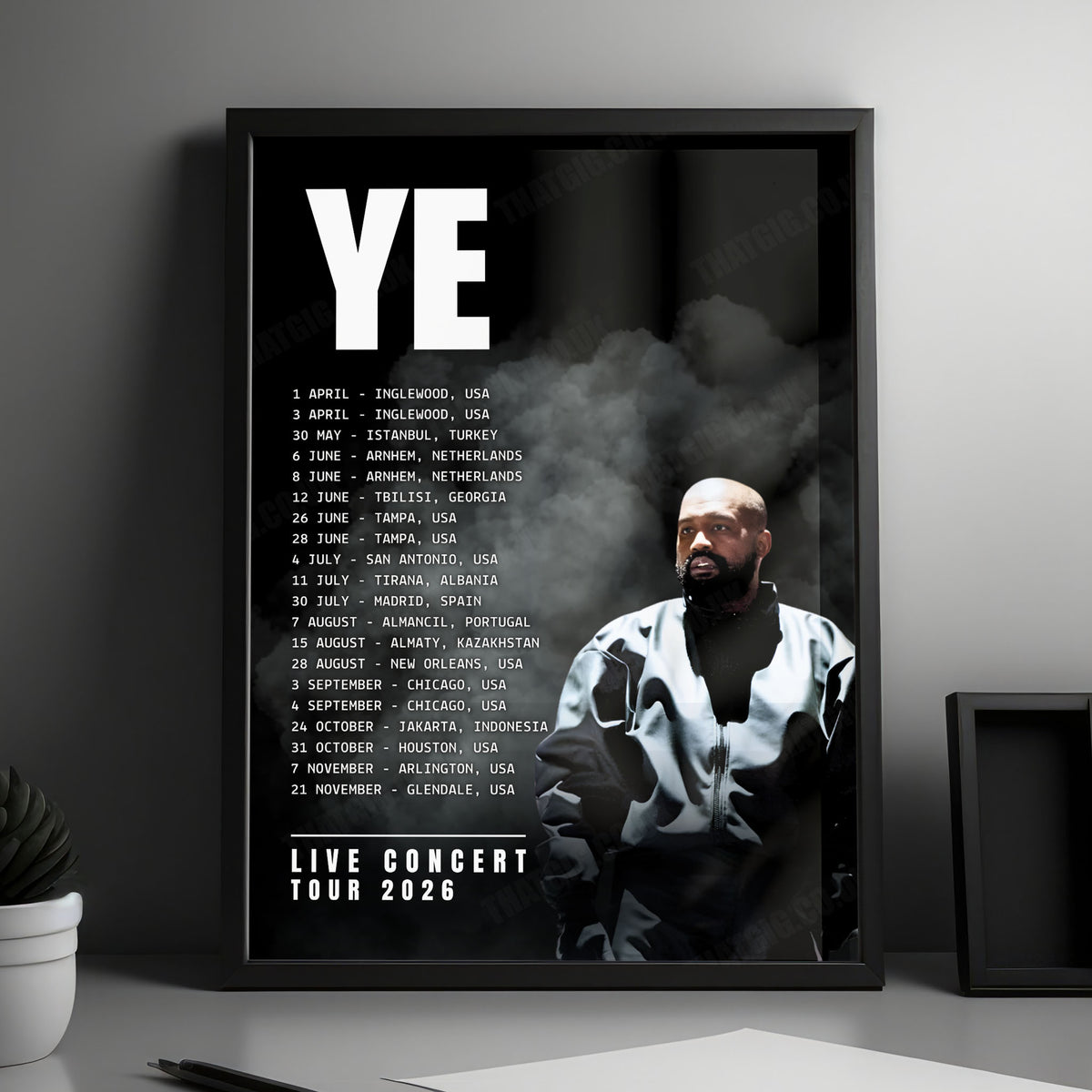 Ye Live Concert Tour Poster - 2026