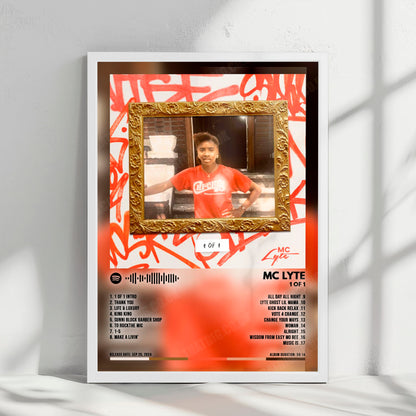 MC Lyte "1 of 1" Album Cover Poster - with Complete Tracklist