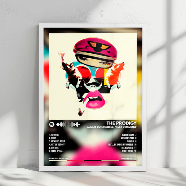 The Prodigy "Always Outnumbered, Never Outgunned" Album Cover Poster - with Complete Tracklist