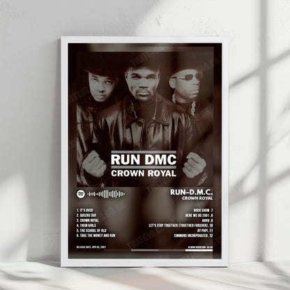 Run DMC "Crown Royal" Album Cover Poster - with Complete Tracklist