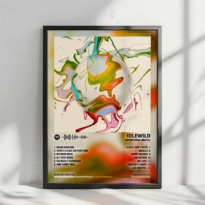 Idlewild "Interview Music" Album Cover Poster - with Complete Tracklist