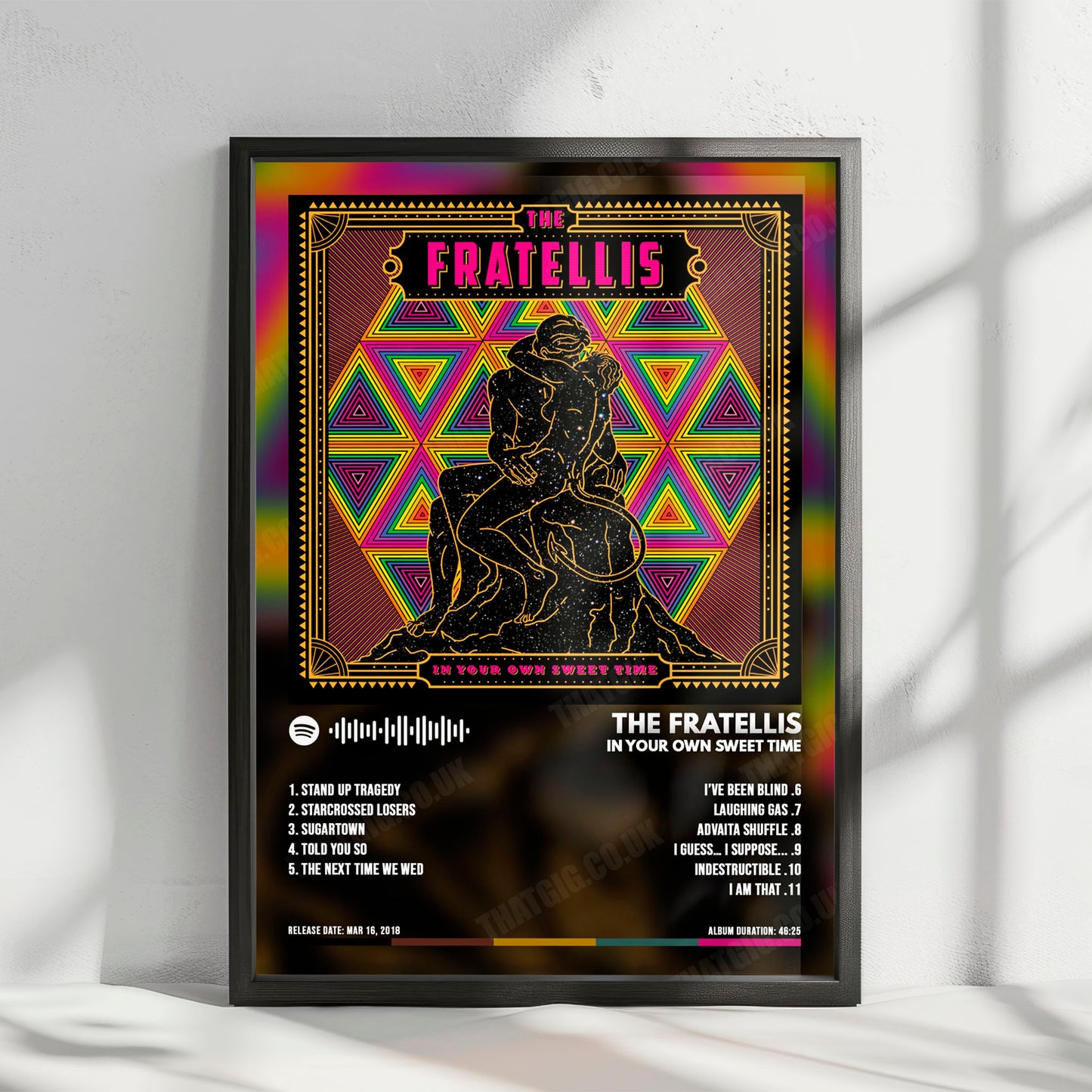 The Fratellis "In Your Own Sweet Time" Album Cover Poster - with Complete Tracklist