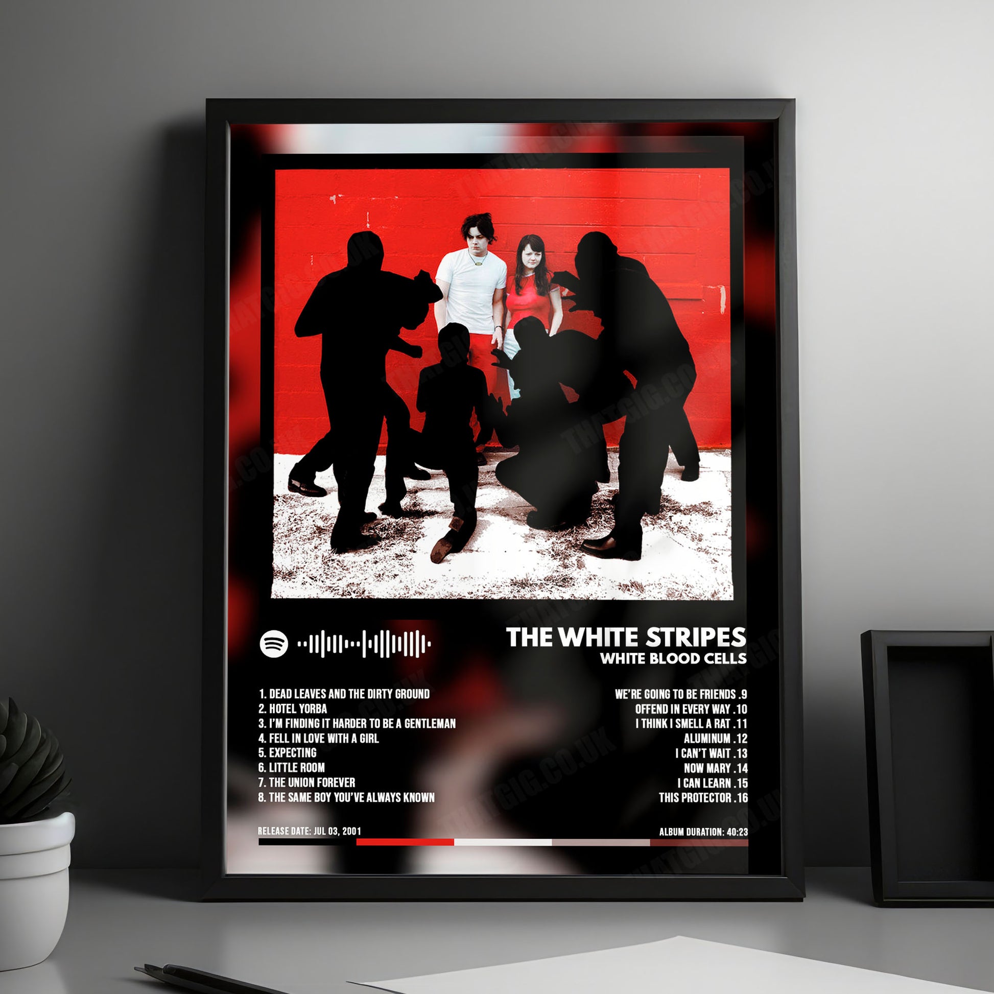 The White Stripes "White Blood Cells" Album Cover Poster - with Complete Tracklist