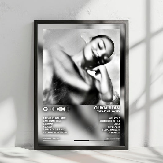 Olivia Dean "The Art of Loving" Album Cover Poster - with Complete Tracklist