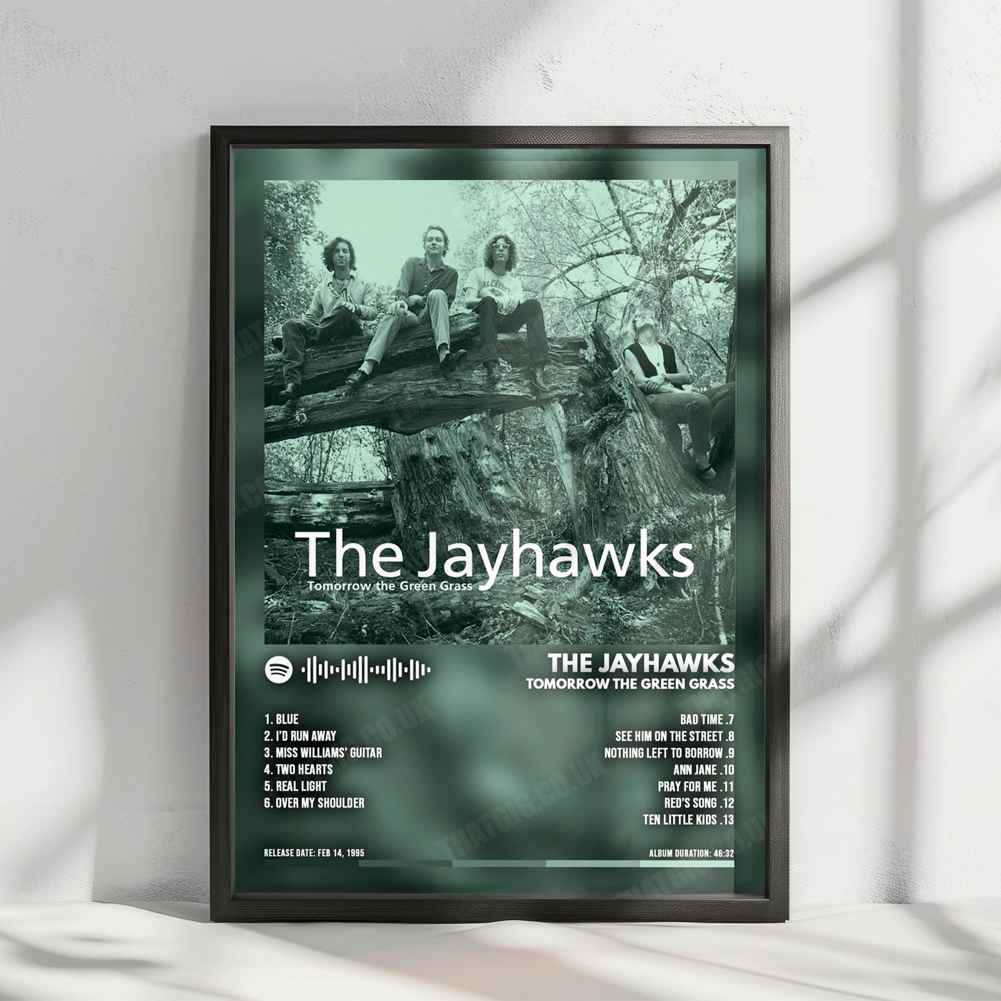 The Jayhawks "Tomorrow The Green Grass" Album Cover Poster - with Complete Tracklist