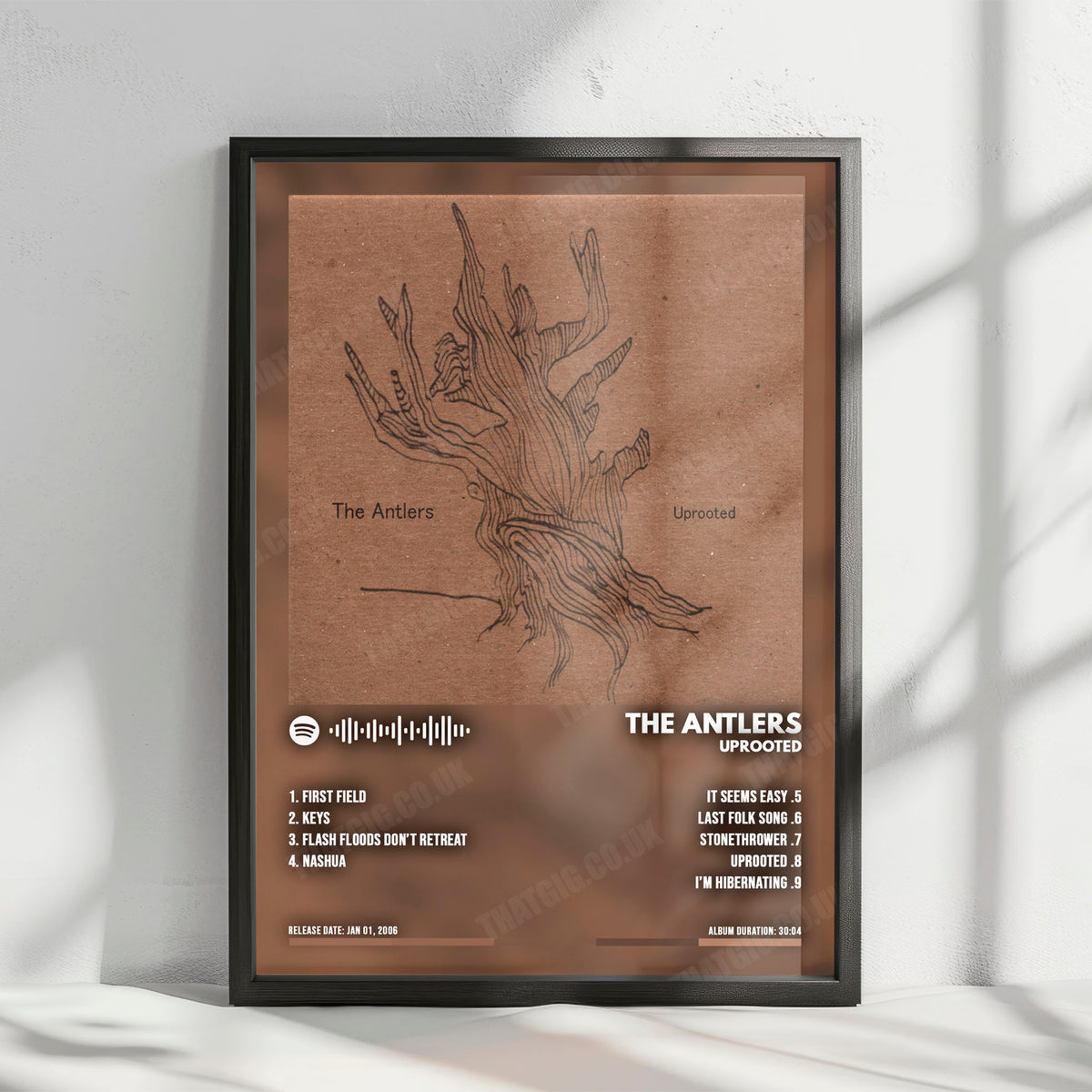 The Antlers "Uprooted" Album Cover Poster - with Complete Tracklist