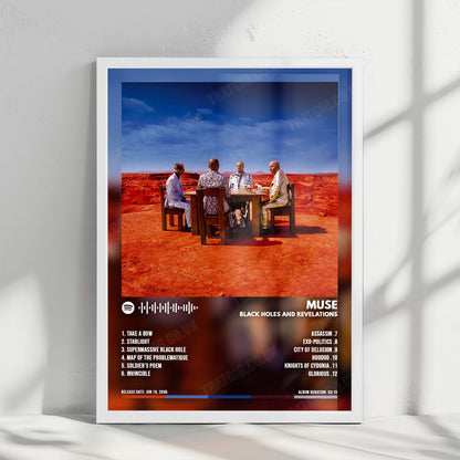 Muse "Black Holes and Revelations" Album Cover Poster - with Complete Tracklist