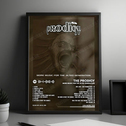 The Prodigy "More Music for the Jilted Generation" Album Cover Poster - with Complete Tracklist