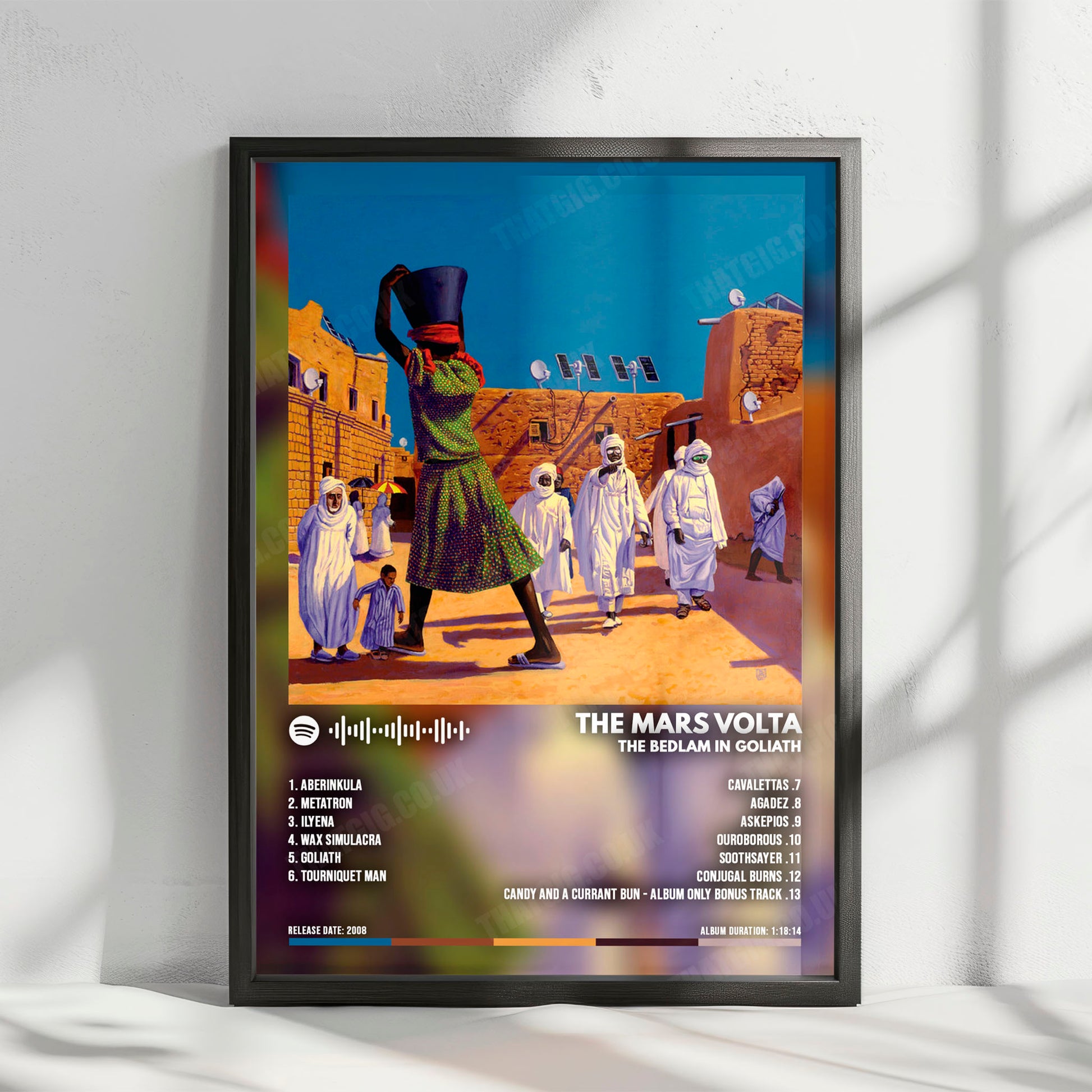 The Mars Volta "The Bedlam in Goliath" Album Cover Poster - with Complete Tracklist